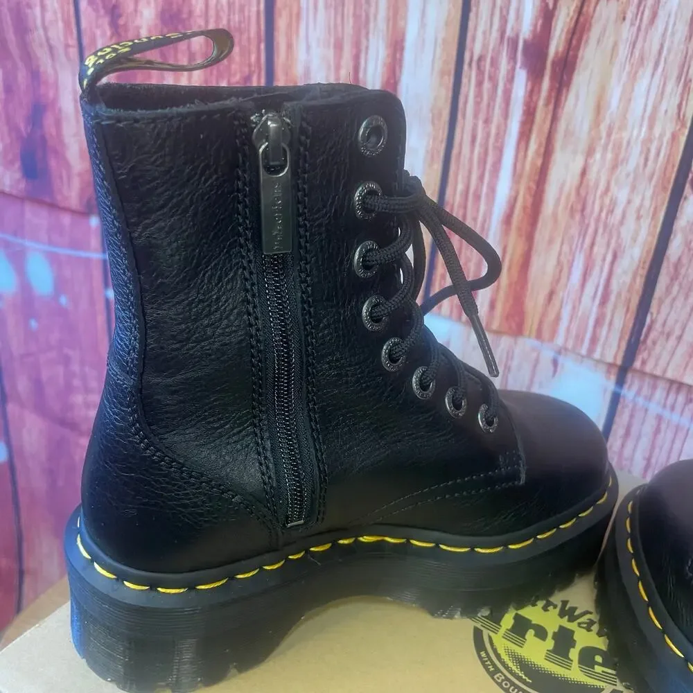 Dr. Martens Jadon III Pisa Boots Black Junior Size US 4 EU 36 UK 3 EUC